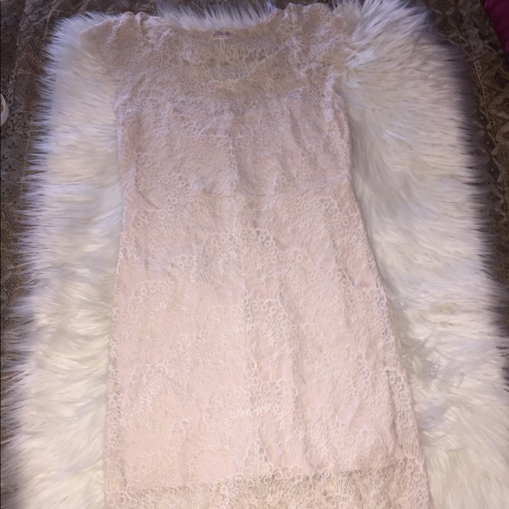 Intimately Free People Peek A Boo Lace Slip Dress - Picture 2 of 5
